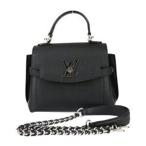 LOUIS VUITTON Lockme Ever Handbag grained calfskin leather turnlock chain